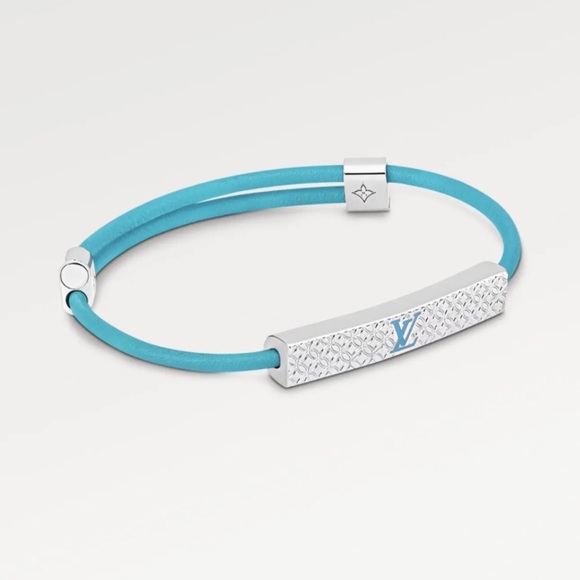 LOUIS VUITTON CHAMPS ELYSÉES BRACELET TURQUOISE - Picture 7 of 10